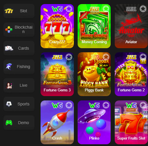 Main screen of gogame bet game page for PK players - 4